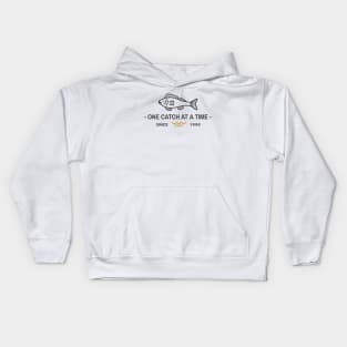 One Catch At A Time Fishing Kids Hoodie